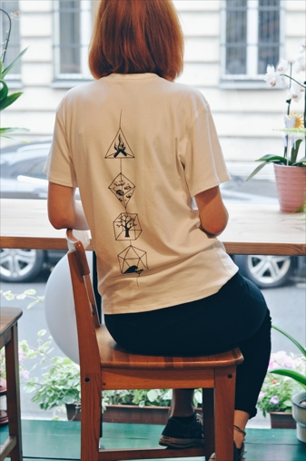 Biobavlněné unisex triko čtyř elementů.
